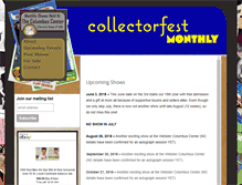 Tablet Screenshot of collectorfestmonthly.com